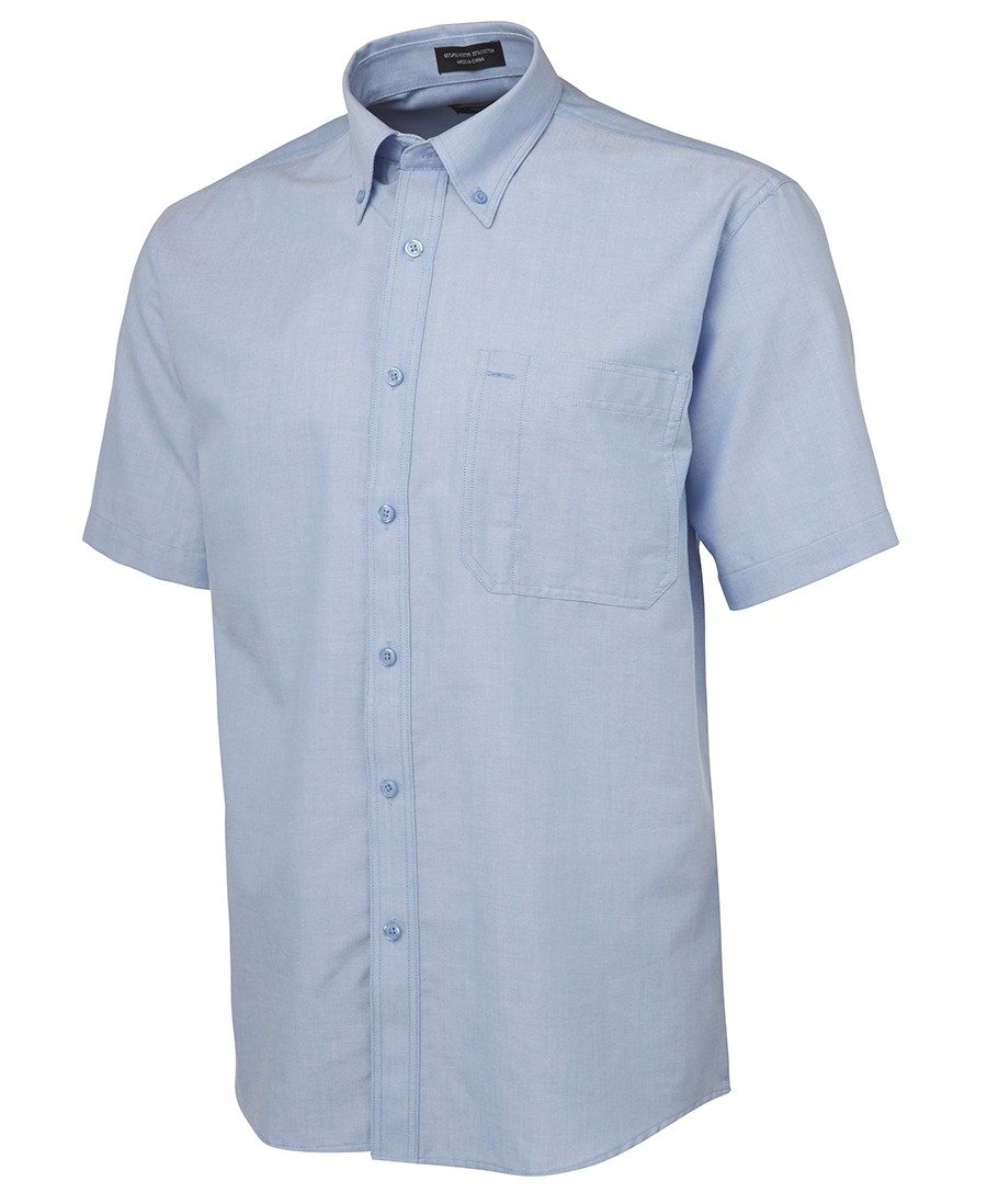 Jb's wear Mens Long Sleeve Oxford Shirt Curved Hem Chest Pocket With Pen holder 